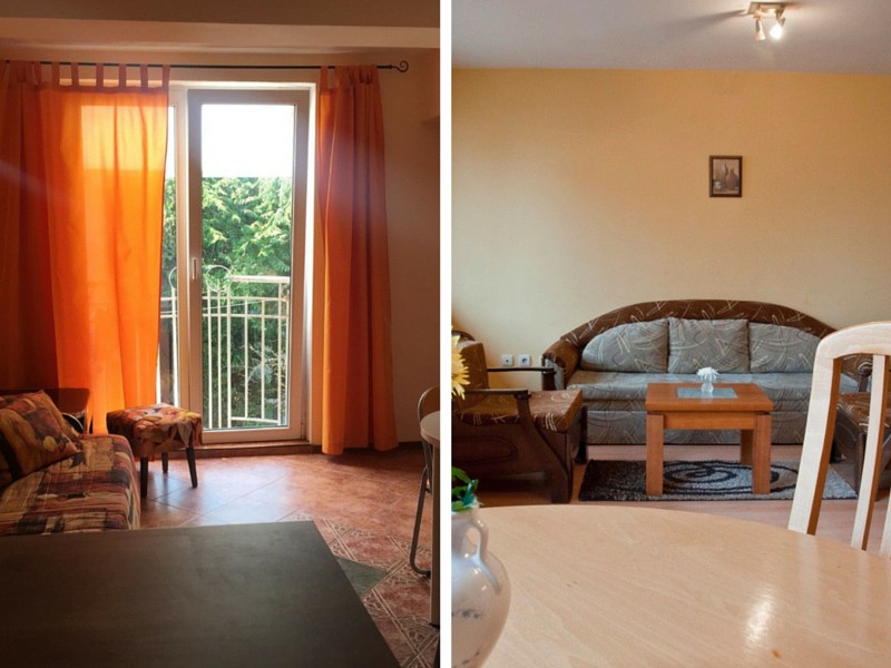 apartments in varna Cheap (36€, left) VS expensive (76€, right)
